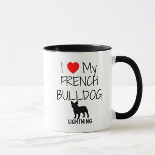 Caneca Costume Amo Meu Buldogue Francês