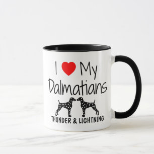Caneca Costume Amo Meus Dalmatianos