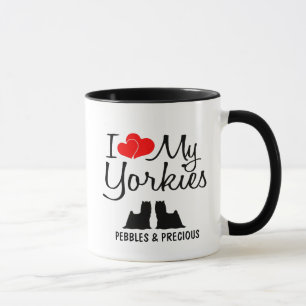 Caneca Costume Amo Meus Dois Yorkies