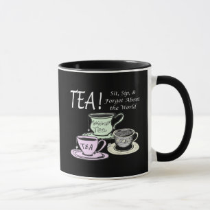 Caneca Cota de Positividade do Tea Lover - Sit Sip Esqueç