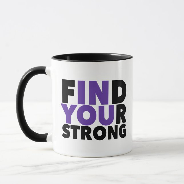 Caneca Cota Motivacional Forte (Esquerda)