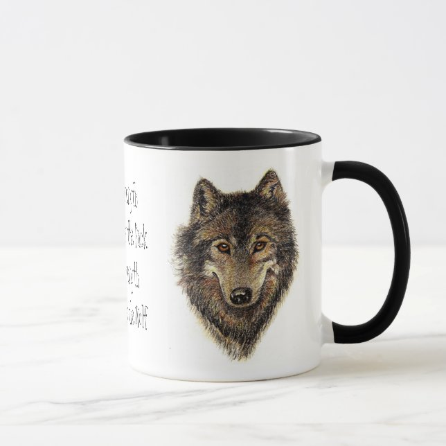Caneca Cota Wolf and Pack - Coleção de Animais (Direita)