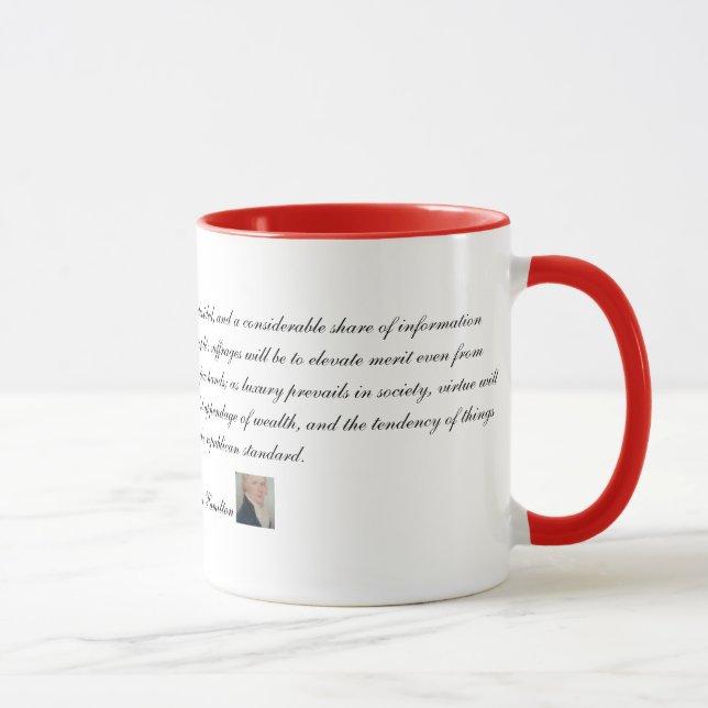 Caneca Cotação 2 de Alexander Hamilton (Direita)