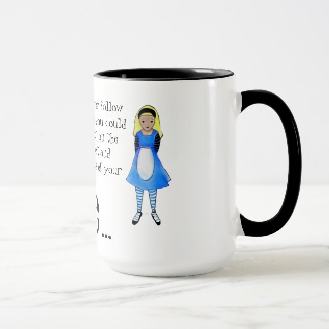 Caneca Cotação Alice no País das Maravilhas (Cherie Roe D (Direita)
