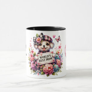 Caneca Cotação/Cachorro do Dia de as mães Personalizado