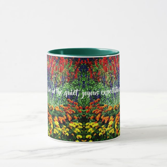 Caneca Cotação Inspirativa de Jardim Flor (Centro)