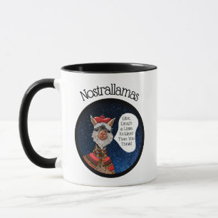 Caneca Cotação Inspirativa Nostradamus Llama