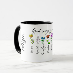 CANECA COTAÇÃO MOTIVACIONAL DAS FLORES COLORIDAS