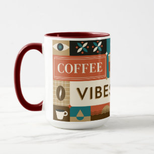 Caneca Cotações Coloridas do Café