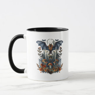 Caneca Cottagecore Borboletas Morcegos E Cogumelo Lua Gob
