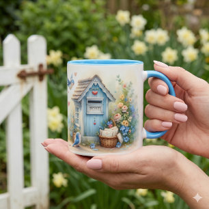 Caneca Cottagecore Cartas de Amor Caixa de Correio do Pás