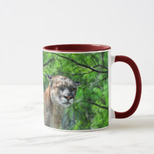 Caneca Cougar Mountain Lion & Summer Pines