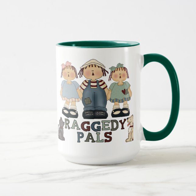 Caneca Country Raggedy Ann e Andy Pals Coffee Mug (Direita)