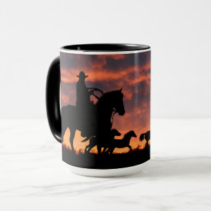 Caneca Country Western Cowboy Roundup