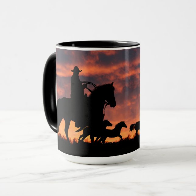 Caneca Country Western Cowboy Roundup (Frente Esquerda)