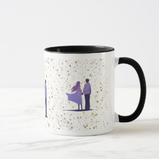Caneca Couple Gold Stars
