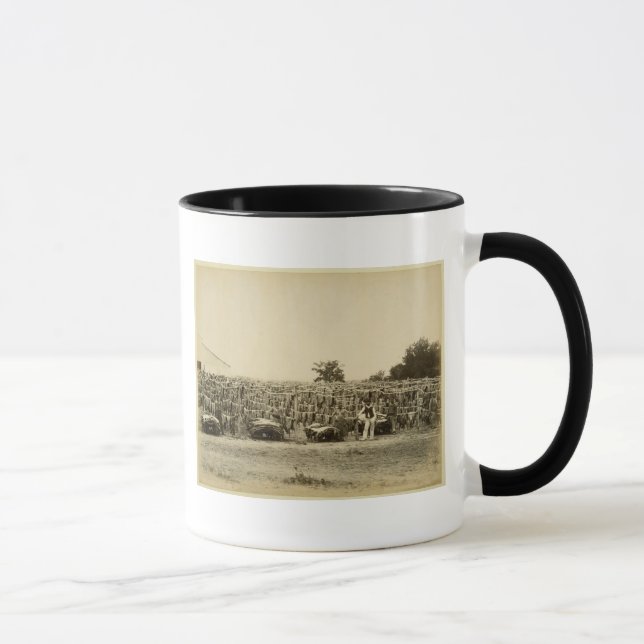 Caneca Couro de secagem, Argentina (impressão do albume (Direita)