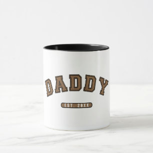 Caneca Couro Marrom Papai Est. Gráfica Estabelecida