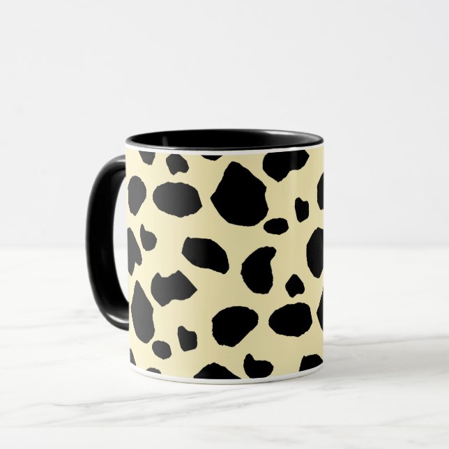 Caneca Cow Animal Skin Colour Pattern Design  (Frente Esquerda)