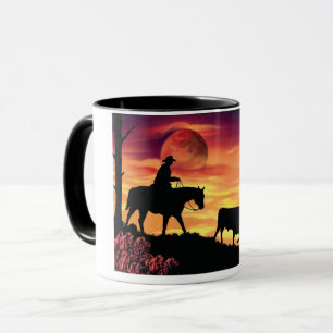 Caneca Cowboy E Longhorn Steer Mug