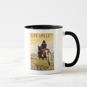 Caneca Cowboy & Horse - Sun Valley, Idaho