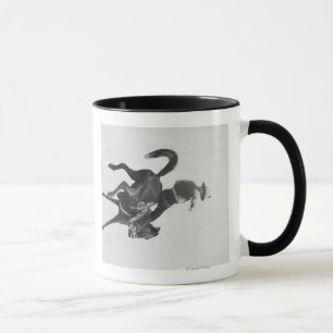 Caneca Cowboy Ned Coy Riding Bucking Bronco nomeado