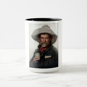 Caneca Cowboy Ranchero Espanhol em Saloon do Velho Oeste