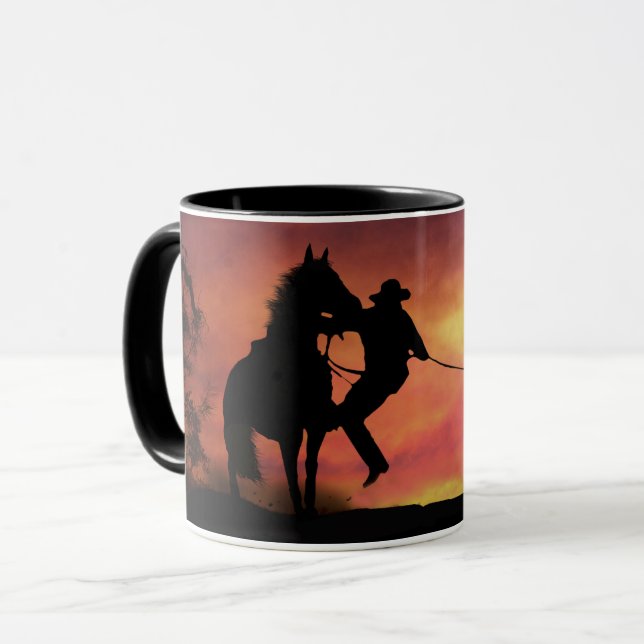 Caneca Cowboy Roping and Horse (Frente Esquerda)