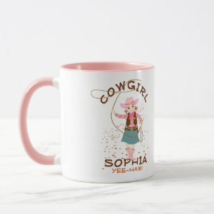 Caneca Cowgirl com festa de lasso e Aniversário de crianç