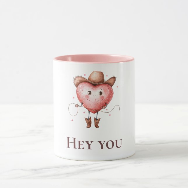 Caneca Cowgirl Heart, Ei, você cita (Centro)