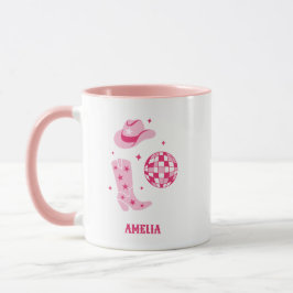 Caneca Cowgirl Pink Personalizada Coffee Mug