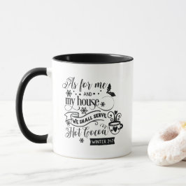 Caneca Cozinha de inverno quente com cacau
