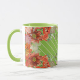 Caneca Cozinha floral rústica elegante