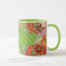 Caneca Cozinha floral rústica elegante