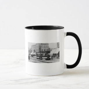 Caneca Cozinhe o bonde em Londres norte nos 1880s