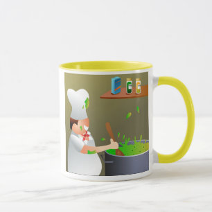 Caneca Cozinheiro chefe no trabalho