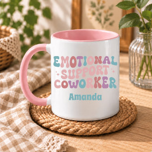 Caneca Cozinheiro de Apoio Emocional Retrô Vintage Engraç