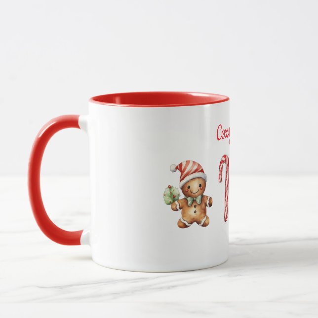Caneca Cozy Christmas – Warm & Festive Holiday Design (Esquerda)