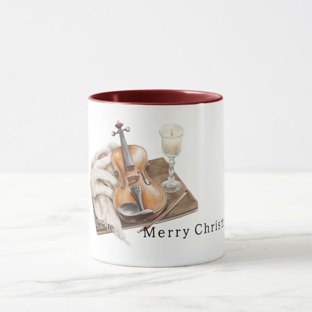 Caneca Cozy Warm Christmas Violin Candle (Centro)