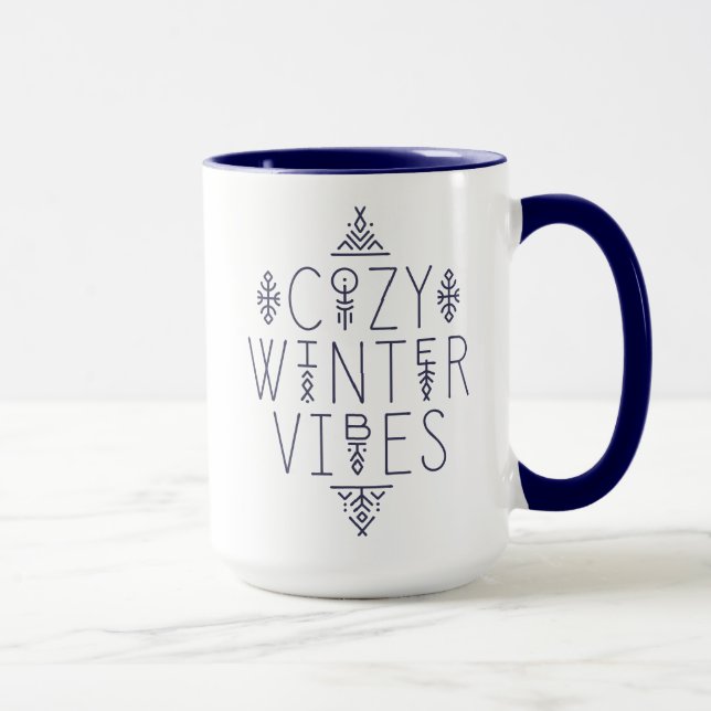 Caneca Cozy Winter Vibes Design (Direita)