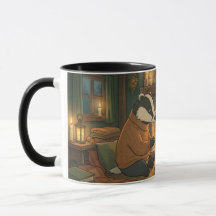 Cozy Woodland Campfire Animals Coffee Mug