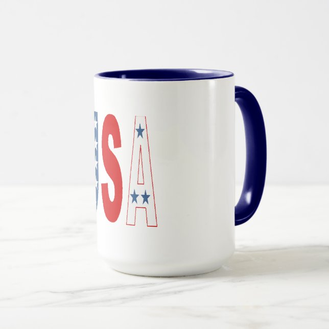 Caneca Cpnbo Mug azul EUA (Frente Esquerda)