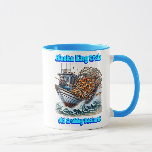 Caneca Crab Hunters Voyage Old Crabby Bastard (Direita)