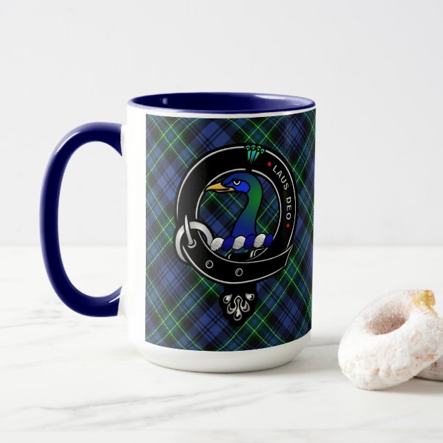 Caneca Crachá Arbuthnott Clan Combo 15oz Mug (Com Donut)