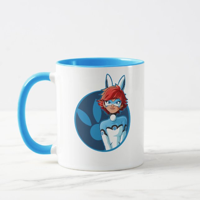 Caneca Crachá Azul Bunnyx (Esquerda)