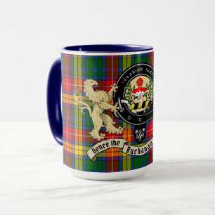 Caneca Crachá Buchanan Clan e Tartan Mug