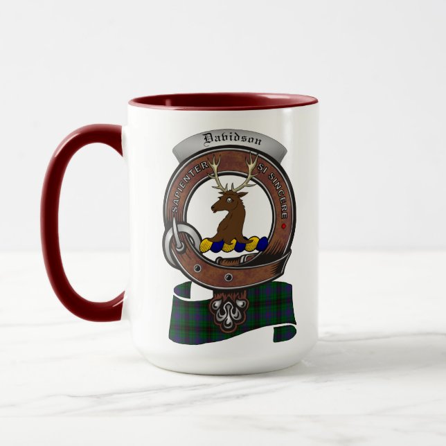 Caneca Crachá Davidson Clan Combo15oz Mug (Esquerda)