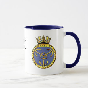 Caneca Crachá de HMS Rhyl