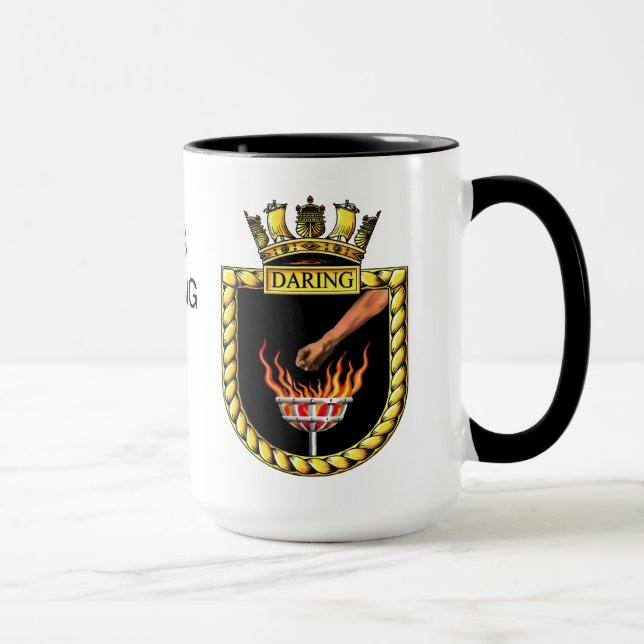 Caneca Crachá de ousar do HMS (Direita)
