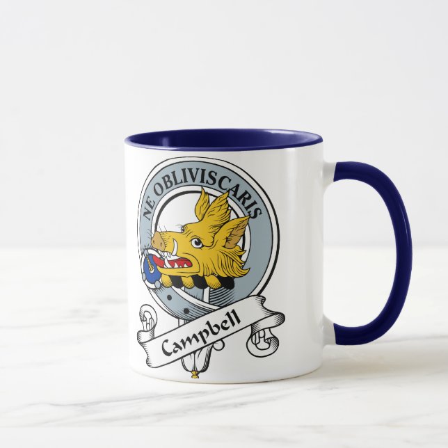 Caneca Crachá do clã de Campbell (Direita)